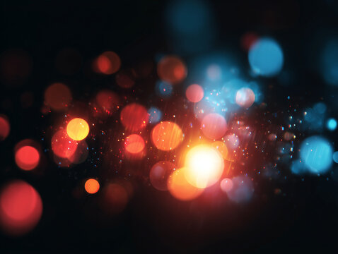 light leak overlay effect with boke defocused blur light leaks,retro noisy film texture light leak flare on black background,abstract black background of light spots - Powered by Adobe