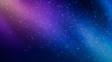 Fototapeta premium Abstract cosmic background with bright glowing dust particles and colorful gradient