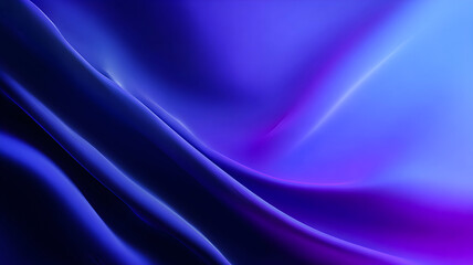Fototapeta premium Abstract flowing waves of deep blue and vibrant purple create a smooth texture background