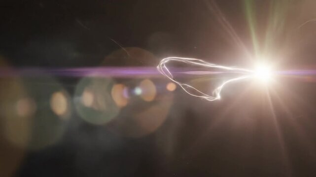 Dynamic Colorful Laser Beams Intersect Converge and Explode in a Vibrant Light Show with Haze Effects.