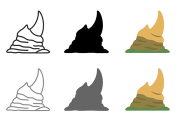 Rhinoceros Horn Variations. Rhinoceros Horn Rock, harmonious symbol of nature&rsquo;s toughness and grounded energy, first in line style