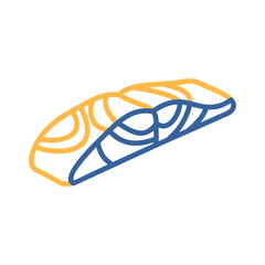 Fresh Salmon Fish Fillet Minimalistic Icon