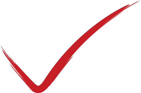 Red tick mark