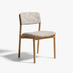 wooden chair isolated on white