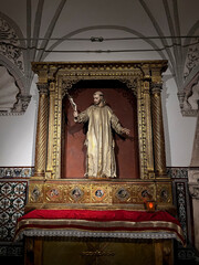 Interior of the Chapel of Saint Bruno at Miraflores Charterhouse, Burgos, Spain