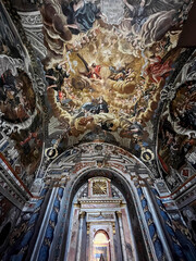 Interior of the Chapel of Saint Mary at Miraflores Charterhouse, Burgos, Spain