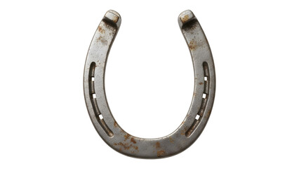 Rusty Iron Horseshoe isolated PNG with Transparent Background
