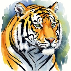 tiger head vector illustration