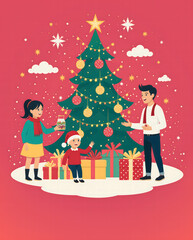children with christmas tree22
