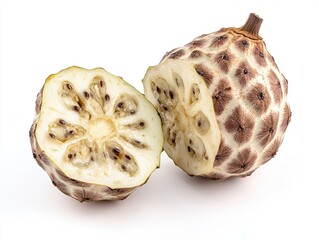 cherimoya isolated on white background