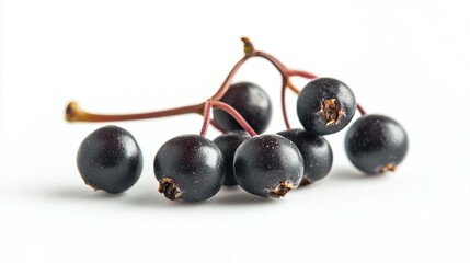 chokeberry isolated on white background