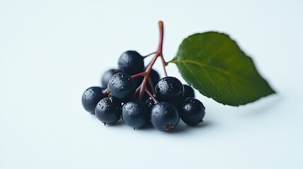 chokeberry isolated on white background