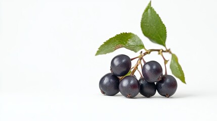 chokeberry isolated on white background