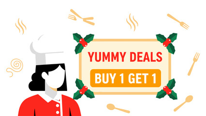 Yummy Deals Buy 1 Get 1 Free Special Offer for Food Lovers and Restaurant Promotions