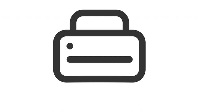 Animated print icon