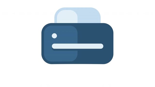 Animated print icon