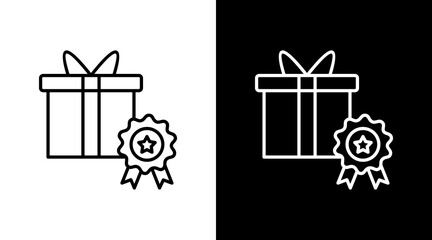 Freemium Model Outline White Icon Set Design