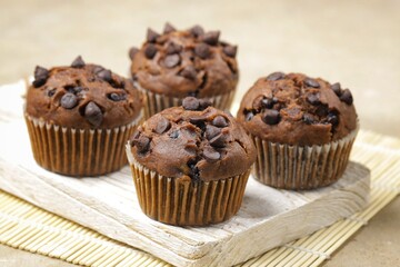 Chocolate Muffins are muffins with the aroma and taste of chocolate
