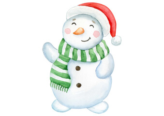snowman on white background