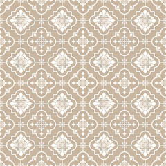 Vintage Royal Damask Seamless Pattern. Beige and Cream Elegant Classic Background. Timeless Luxury Decorative Digital Paper.