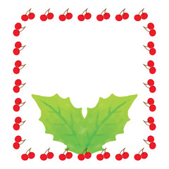 Cherry Leaf Decorative Frame
