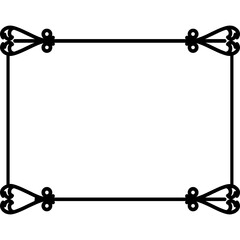 Simple Vintage Ribbon Frame