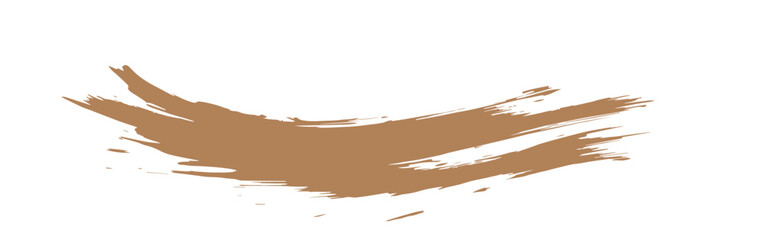 Abstract golden paint brush strokes vector collection