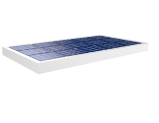 Single Blue Solar Panel 3D Illustration Isolated on Transparent Background | Essential Photovoltaic Module for Eco-Friendly Renewable Energy Production, Sustainable Future, Green Power Generation,