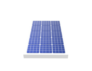Single Blue Solar Panel 3D Illustration Isolated on Transparent Background | Essential Photovoltaic Module for Eco-Friendly Renewable Energy Production, Sustainable Future, Green Power Generation,