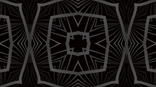 Dark Minimal Geometric Mandala Abstract Futuristic Motion Background