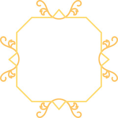 Decorative Octagon Vintage Frame