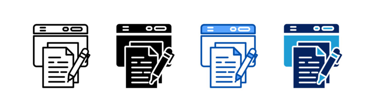copywriting icon set multiple style collection