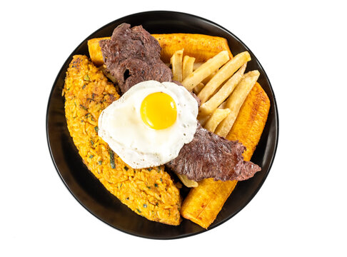 Tacu-tacu con huevo, peruvian food