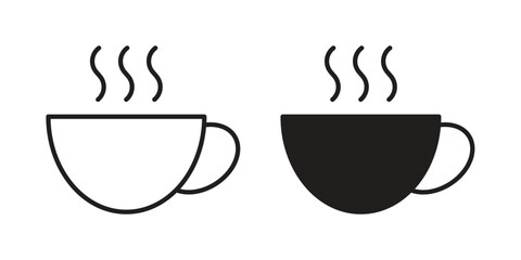 Coffee icon design element, vector illustration. Editable vector collections.