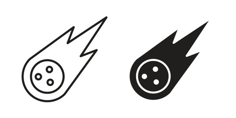 Comet icon design element, vector illustration. Editable vector collections. © Ranveer