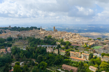 Fototapeta premium Historic hilltop town of Volterra - Volterra, Italy