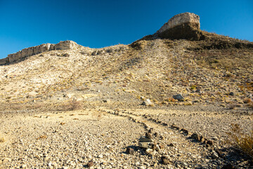Rocks Line The Trail On Mesa De Anguila In Big Bend