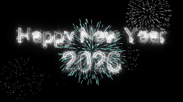 2026 Luxury Gold Background with Shining Line Effects. Happy New Year 2026 Celebration Gold Sparkle Animation. Happy New Year 2026 Gold Greeting with bukeh Light Trails.