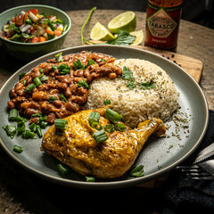 chicken with rice and beans
