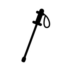 トレッキングポールをイメージしたアウトドア系アイコン