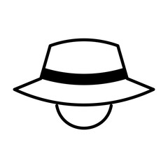 アウトドアハットをイメージしたアウトドア系アイコン