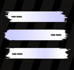 Torn Paper Pieces Background Vector