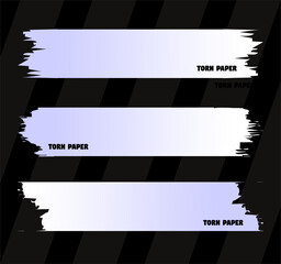 Torn Paper Pieces Background Vector