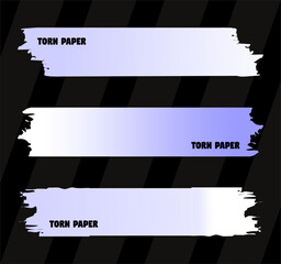 Torn Paper Pieces Background Vector