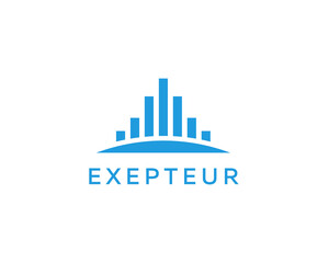 Obraz premium Abstract City logo design template. Premium real estate finance sign. Universal business foundation district icon.