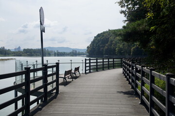 Benches on Lakeside Promenade