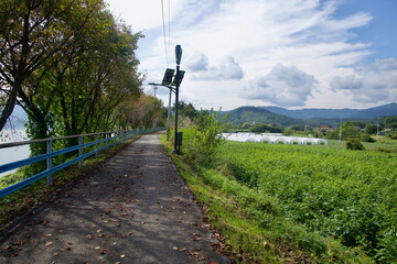 Bike Path above Greenhouses