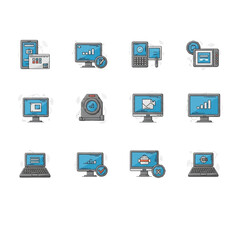 computer icons set