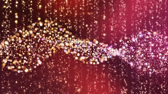 Sparkling glitter particles creating a dynamic abstract design