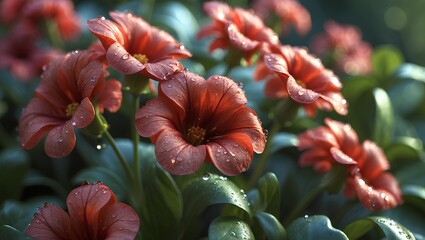 Nasturtium Flower Vibrant Beauty Flowers Showcasing Fiery Petals, Lush Green Leaves, and Timeless Garden Elegance Inspiring Nature Lovers